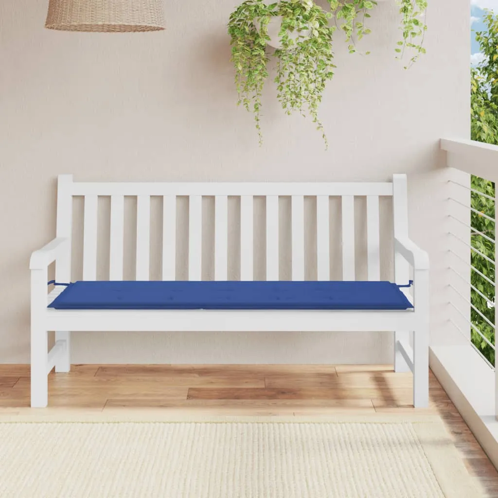 vidaXL Cuscino per Panca Blu Reale 150x50x3 cm in Tessuto Oxford