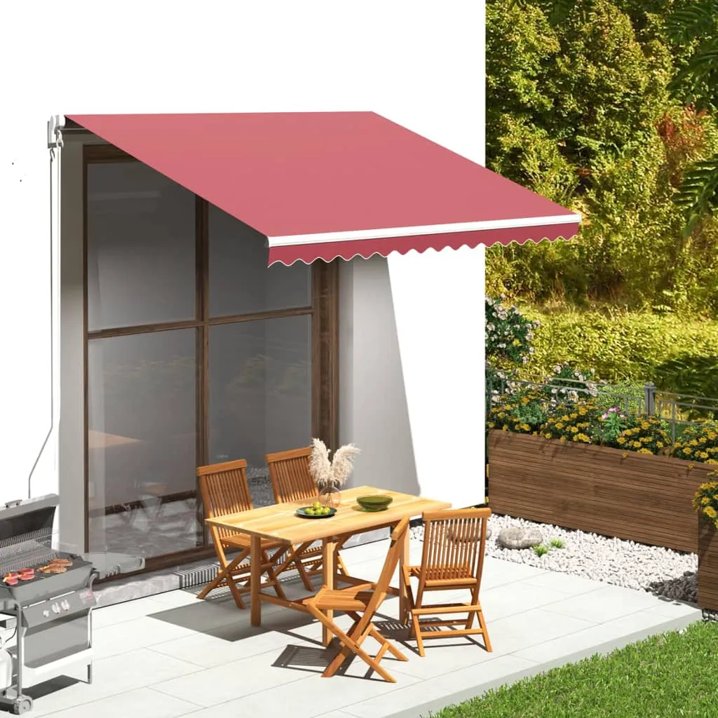 vidaXL Tessuto di Ricambio per Tenda da Sole Rosso Borgogna 3,5x2,5 m