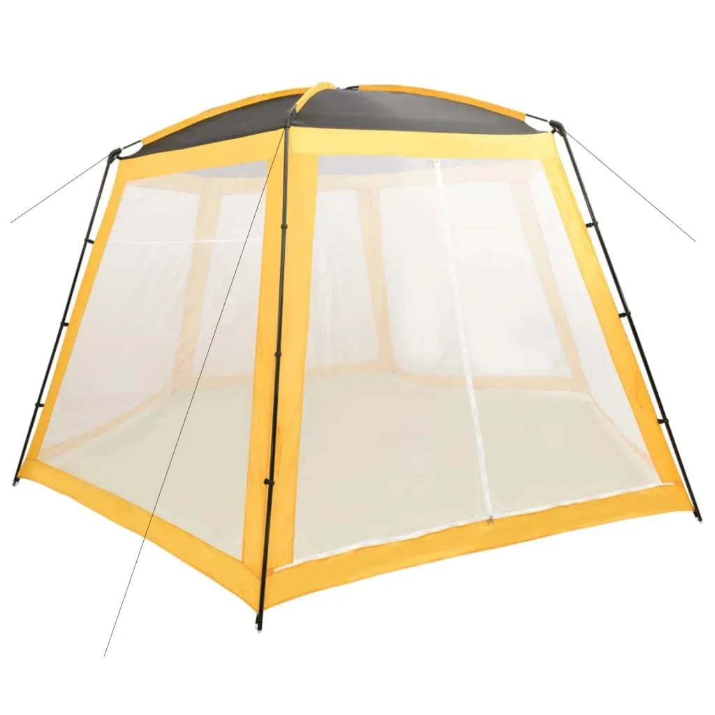 vidaXL Tenda per Piscina in Tessuto 500x433x250 cm Gialla