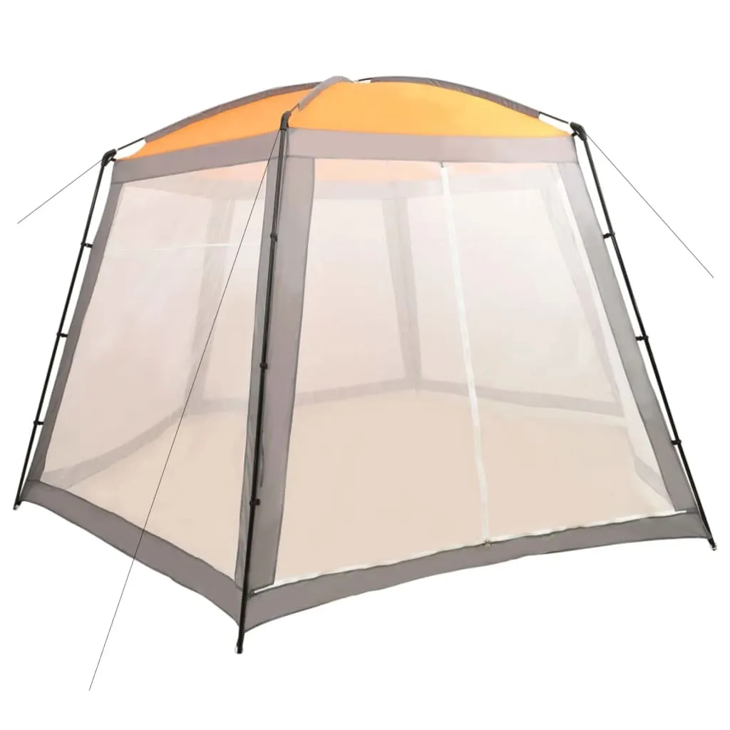 vidaXL Tenda per Piscina in Tessuto 500x433x250 cm Grigia