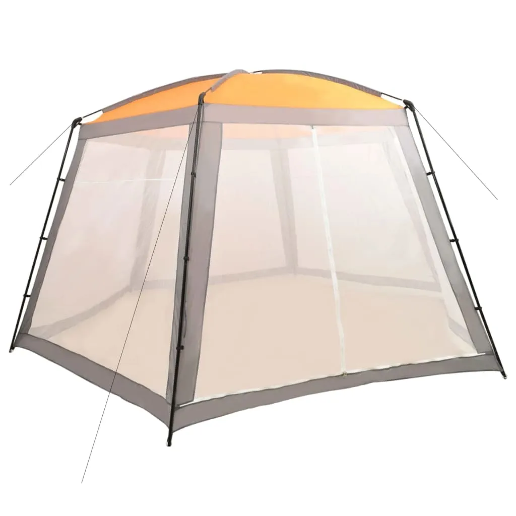 vidaXL Tenda per Piscina in Tessuto 590x520x250 cm Grigia