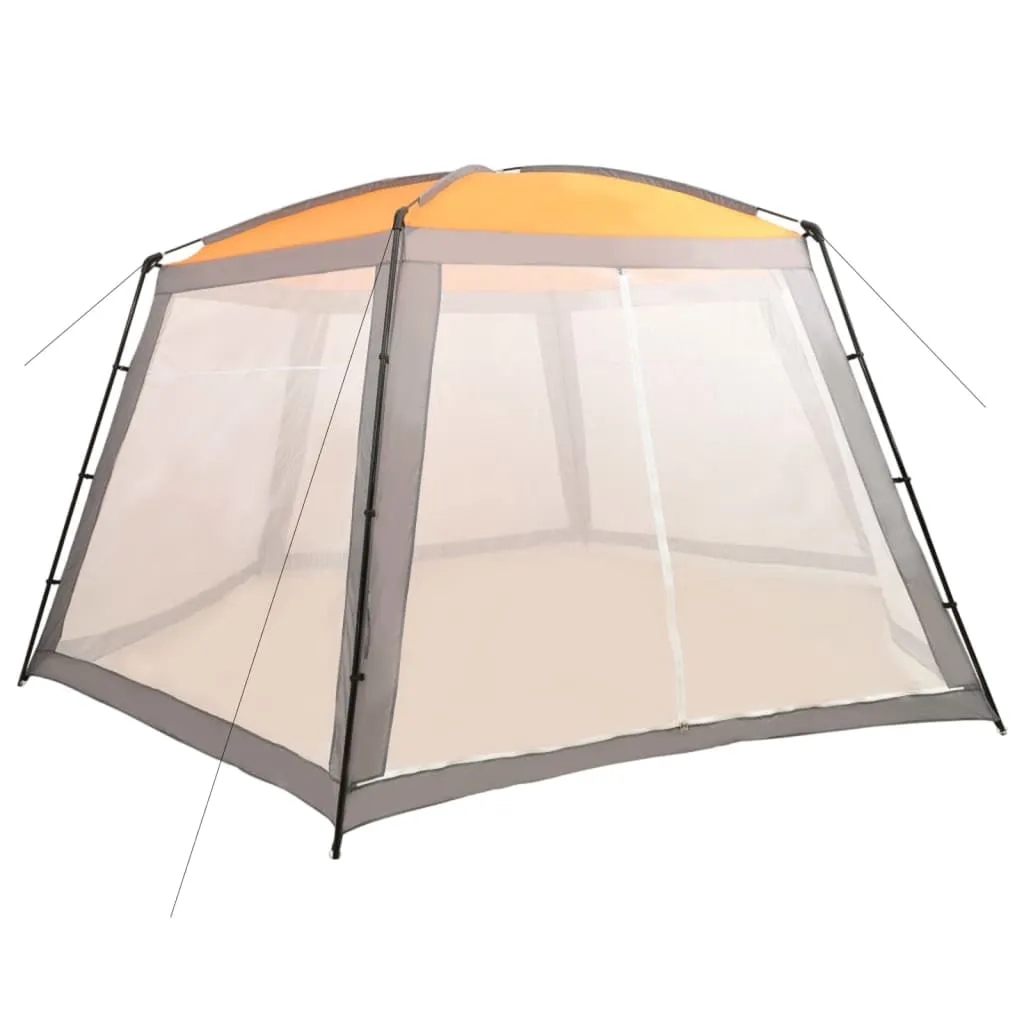 vidaXL Tenda per Piscina in Tessuto 660x580x250 cm Grigia