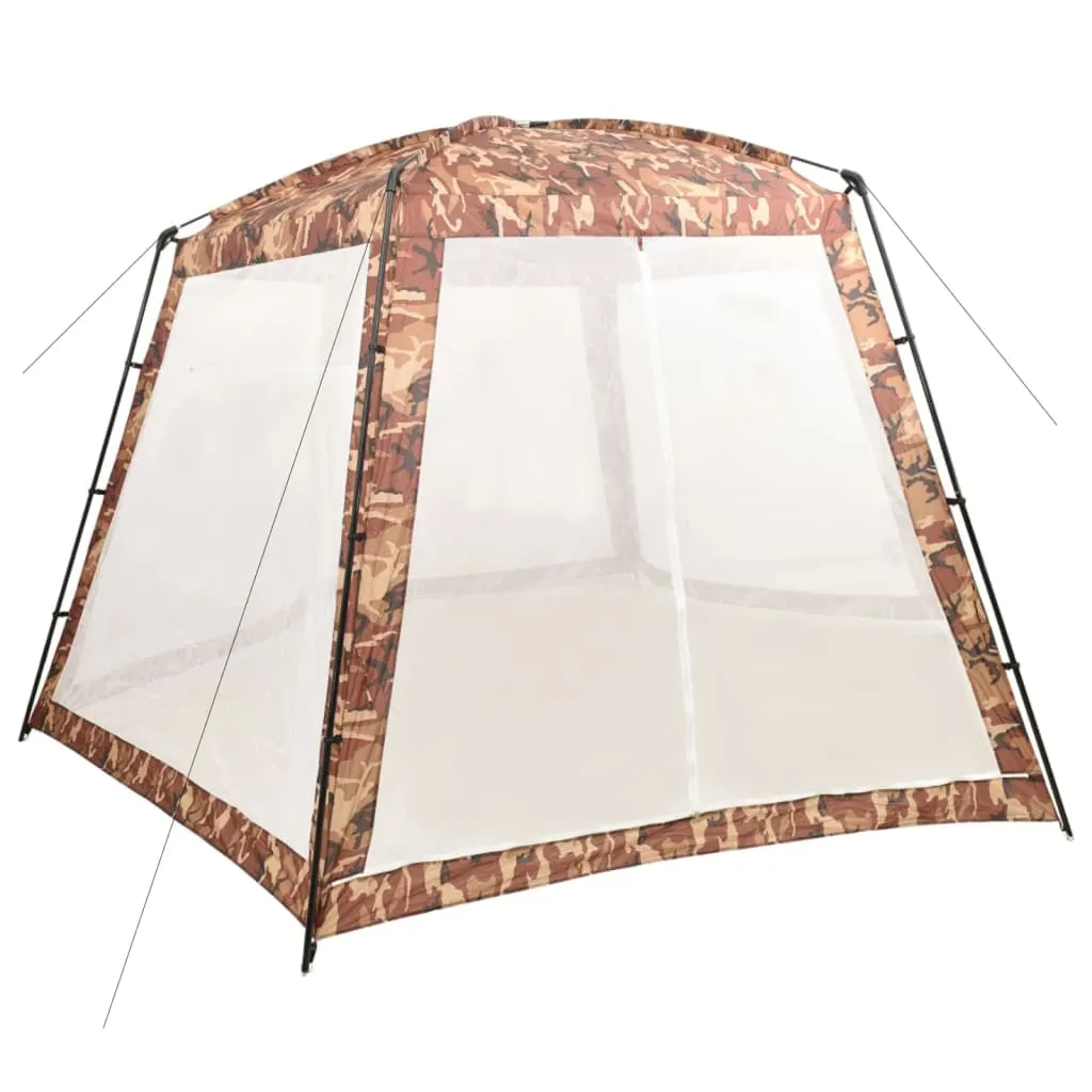 vidaXL Tenda per Piscina in Tessuto 500x433x250 cm Mimetica