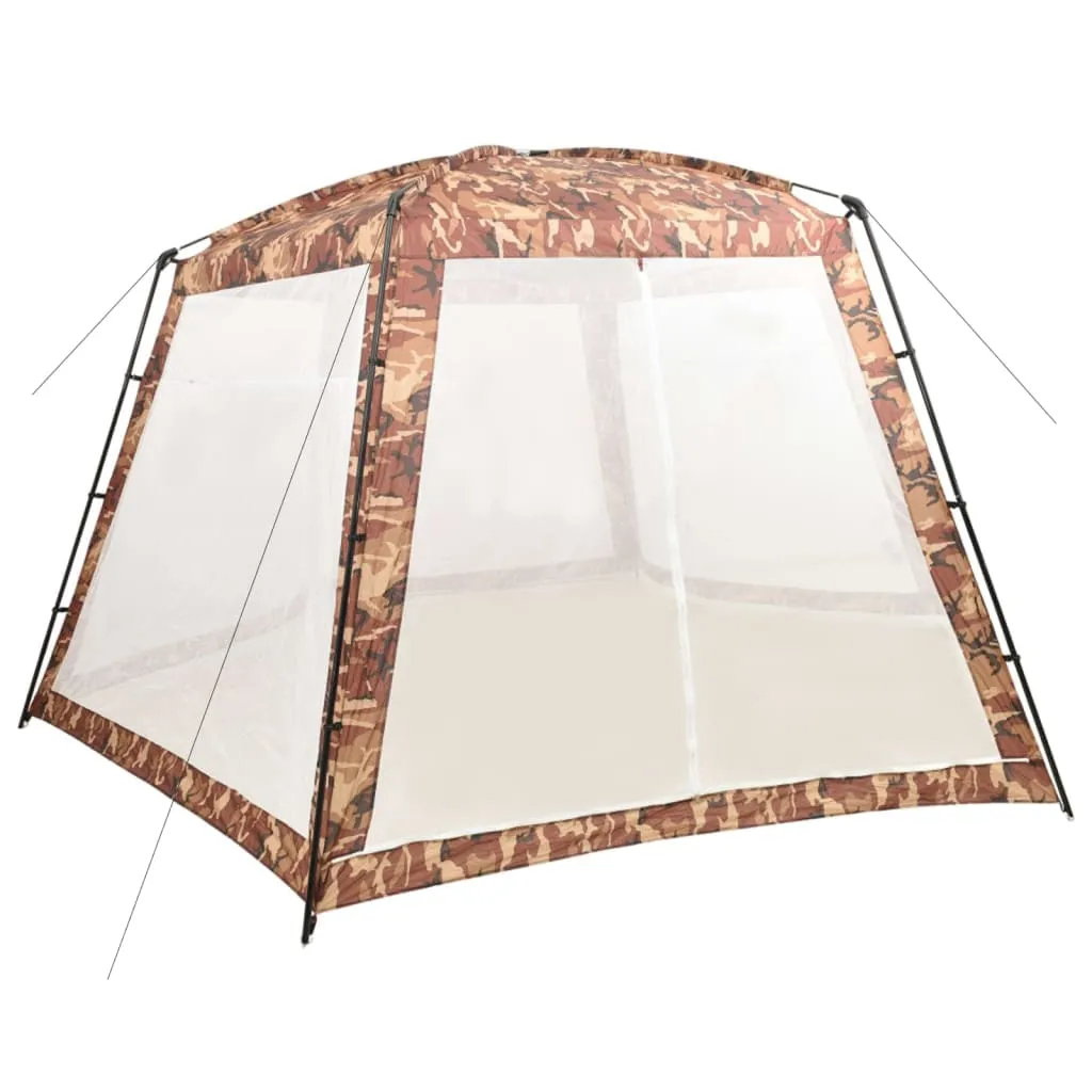 vidaXL Tenda per Piscina in Tessuto 590x520x250 cm Mimetica