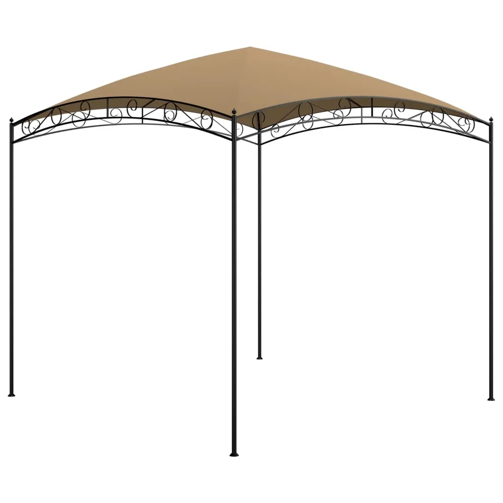 vidaXL Gazebo 3x3x2,65 m Grigio Talpa 180 g/m²