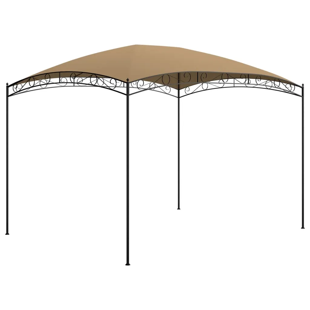 vidaXL Gazebo 3x4x2,65 m Grigio Talpa 180 g/m²