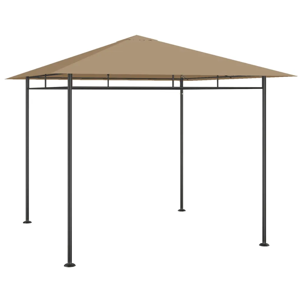 vidaXL Gazebo 3x3x2,7 m Grigio Talpa 180 g/m²