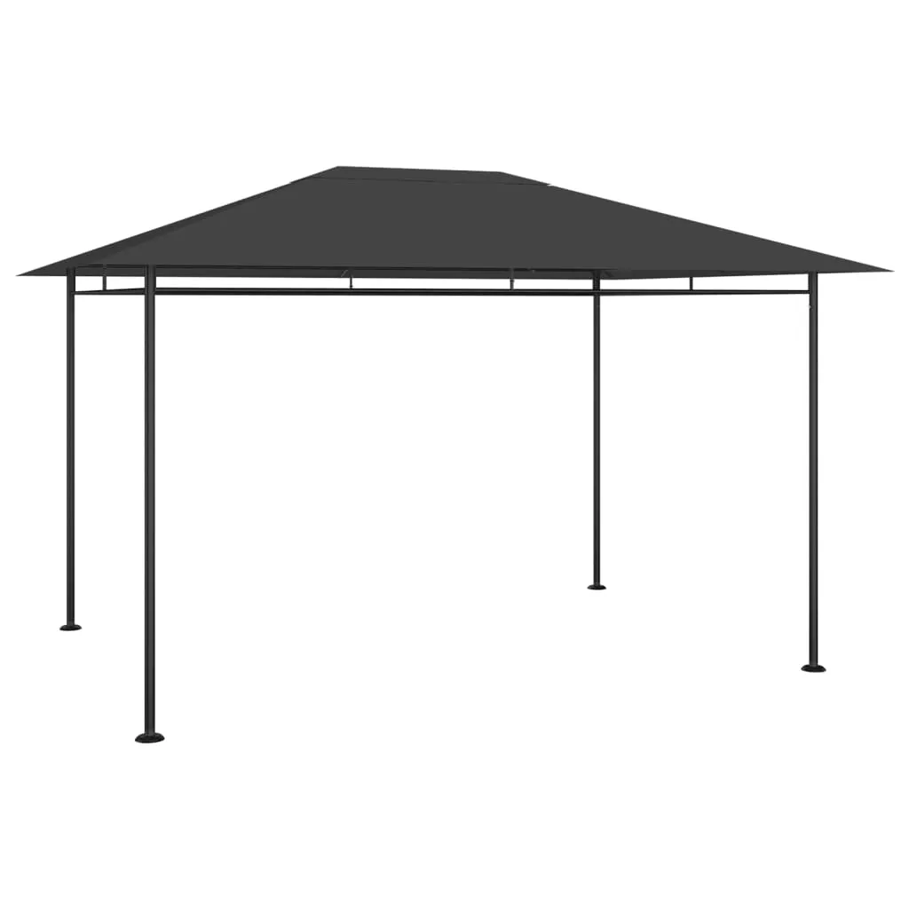 vidaXL Gazebo 384x281x270 cm Antracite 180 g/m²