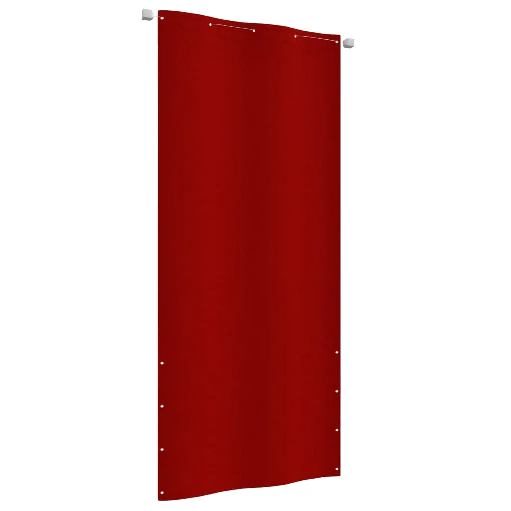 vidaXL Paravento per Balcone Rosso 100x240 cm in Tessuto Oxford