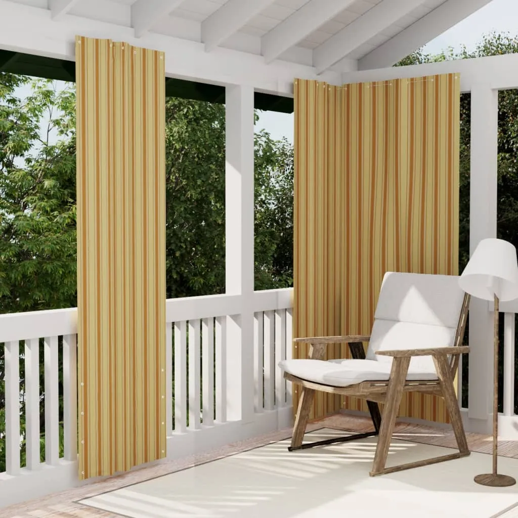 vidaXL Paravento Balcone Giallo e Arancione 100x240 cm Tessuto Oxford