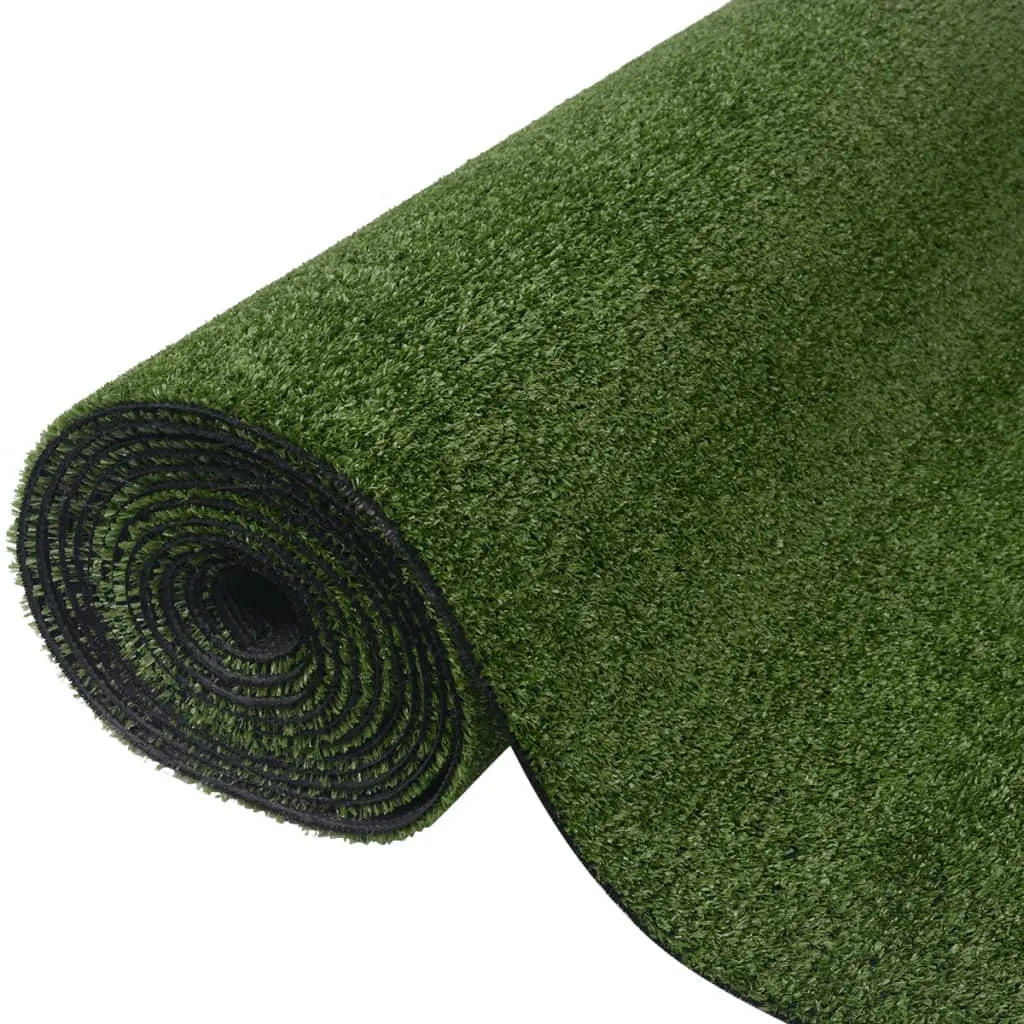 vidaXL Prato Sintetico 1,5x5 m/7-9 mm Verde