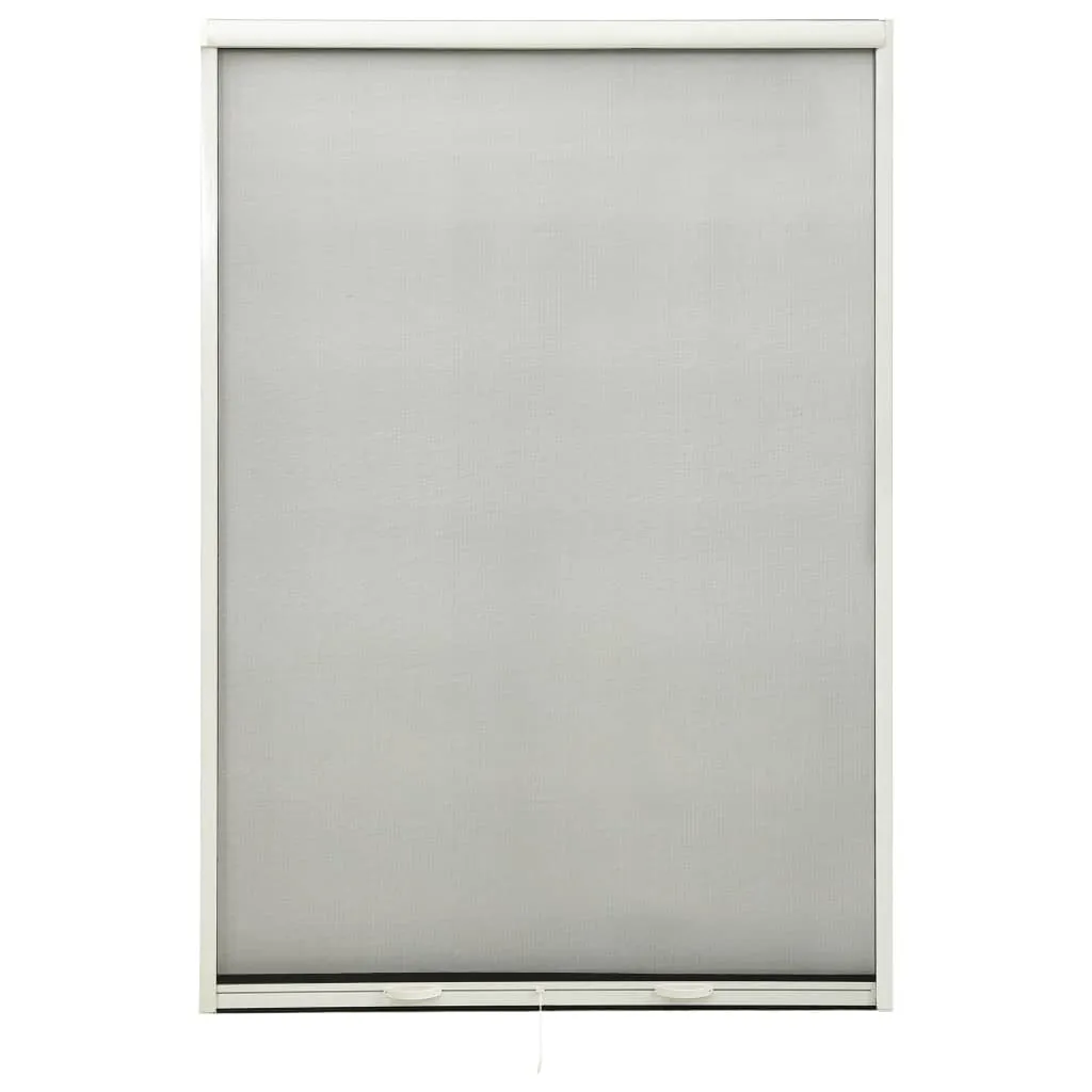 vidaXL Zanzariera Avvolgibile per Finestre Bianco 110x170 cm