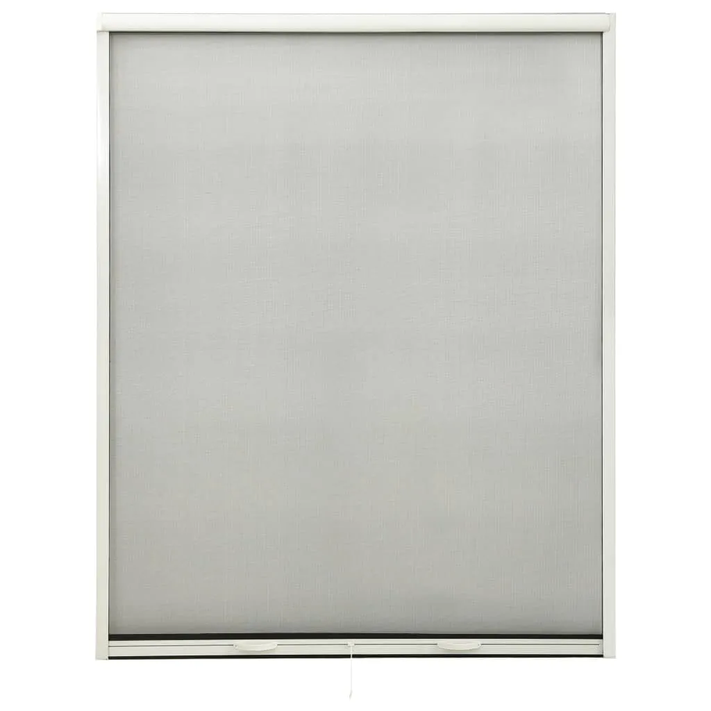 vidaXL Zanzariera Avvolgibile per Finestre Bianco 150x170 cm