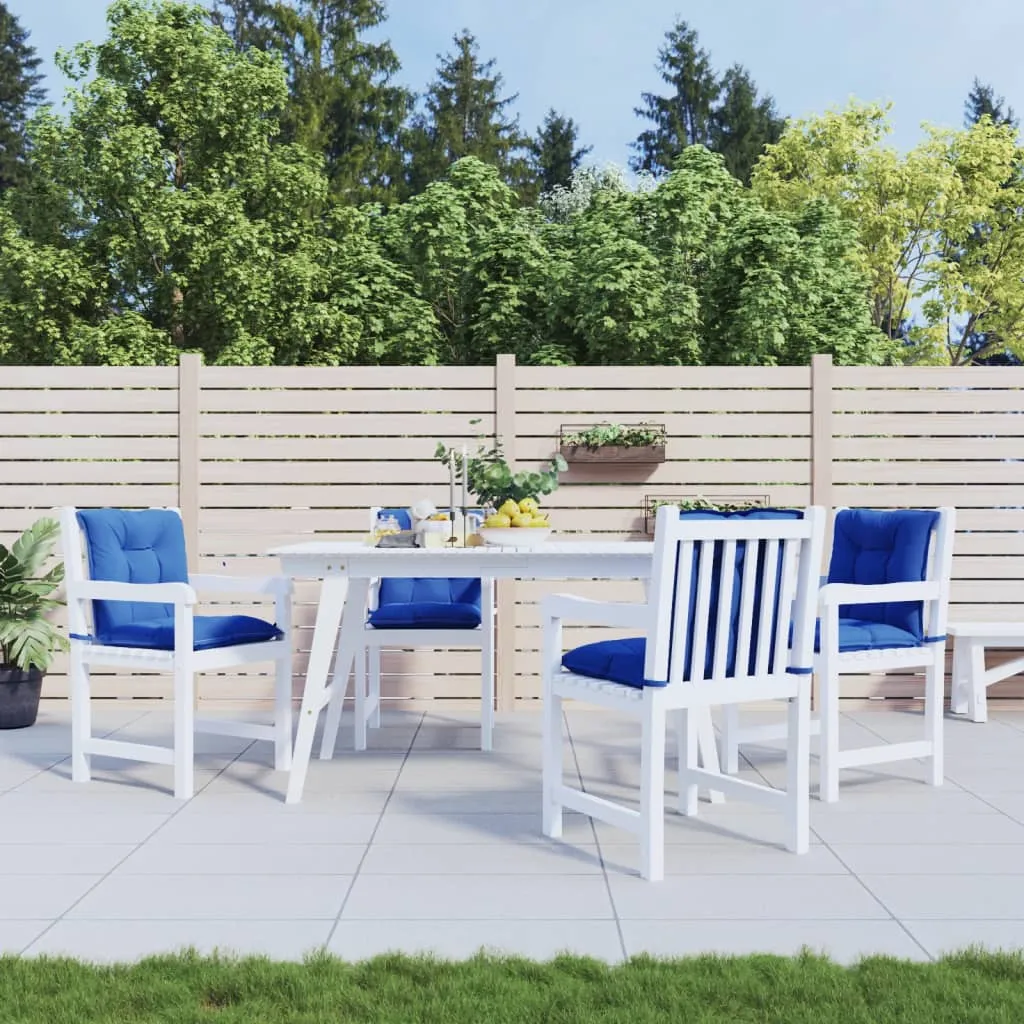 vidaXL Cuscini per Sedia Giardino 4 pz Blu Reale 100x50x7 cm Tessuto