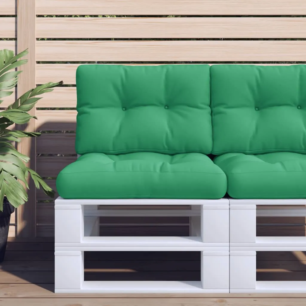 vidaXL Cuscino per Pallet Verde 60x40x12 cm in Tessuto