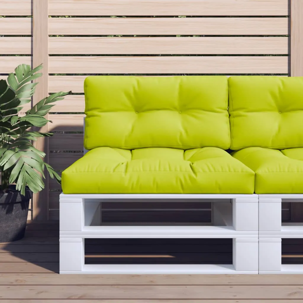 vidaXL Cuscino per Pallet Verde Brillante 80x40x10 cm in Tessuto