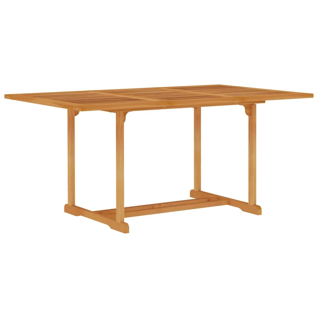 vidaXL Tavolo da Giardino 150x90x75 cm in Legno Massello di Teak