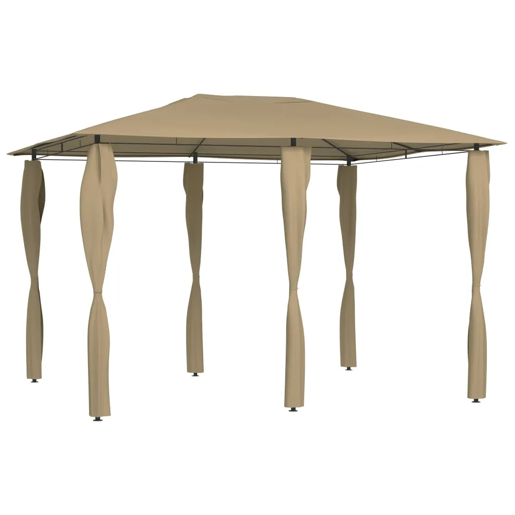 vidaXL Gazebo con Montanti Rivestiti 3x4x2,6 m Talpa 160 g/m²