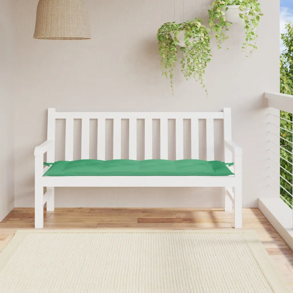 vidaXL Cuscino per Panca Verde 150x50x7 cm in Tessuto Oxford