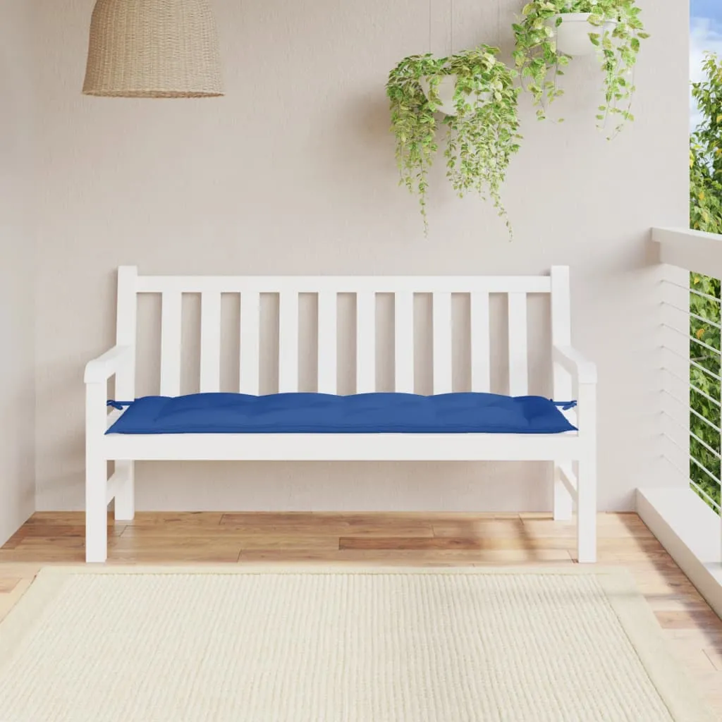 vidaXL Cuscino per Panca Blu 150x50x7 cm in Tessuto Oxford