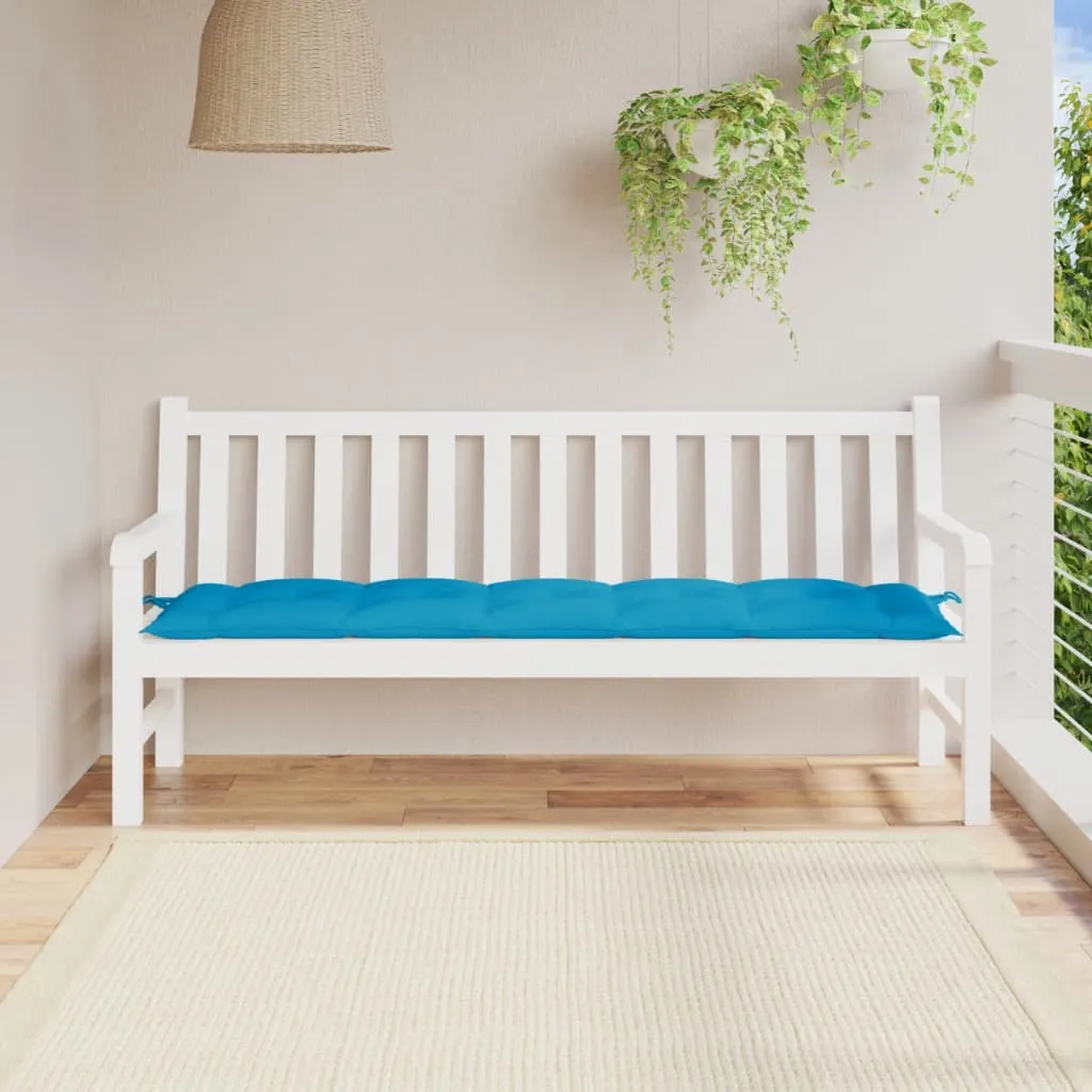 vidaXL Cuscino per Panca Azzurro 180x50x7 cm in Tessuto Oxford