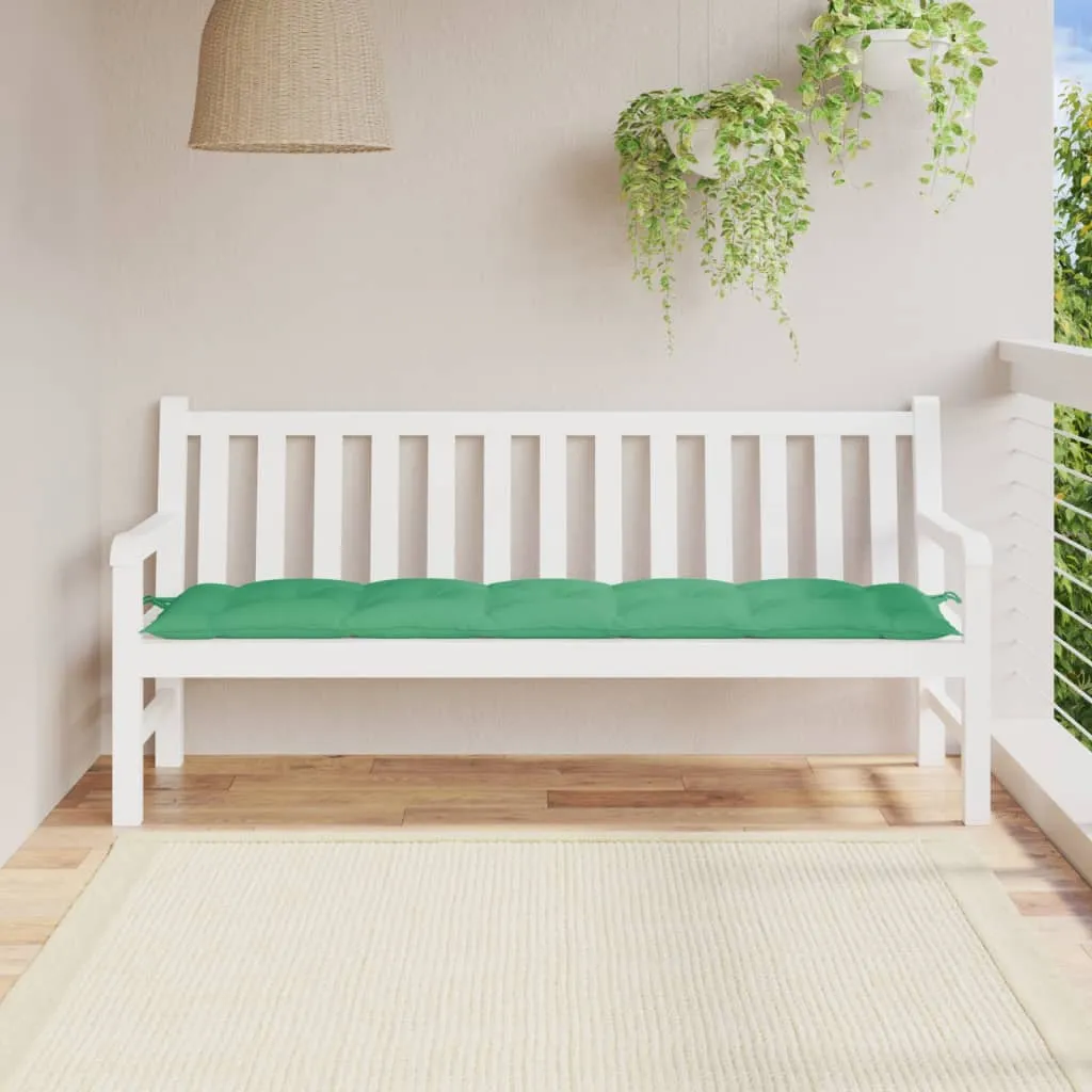 vidaXL Cuscino per Panca Verde 180x50x7 cm in Tessuto Oxford