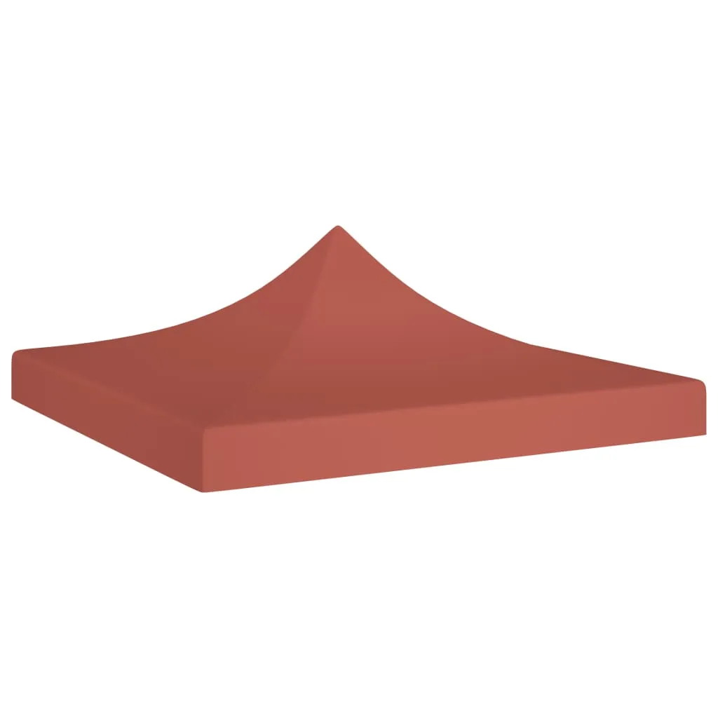 vidaXL Tetto per Tendone per Feste 3x3 m Terracotta 270 g/m²