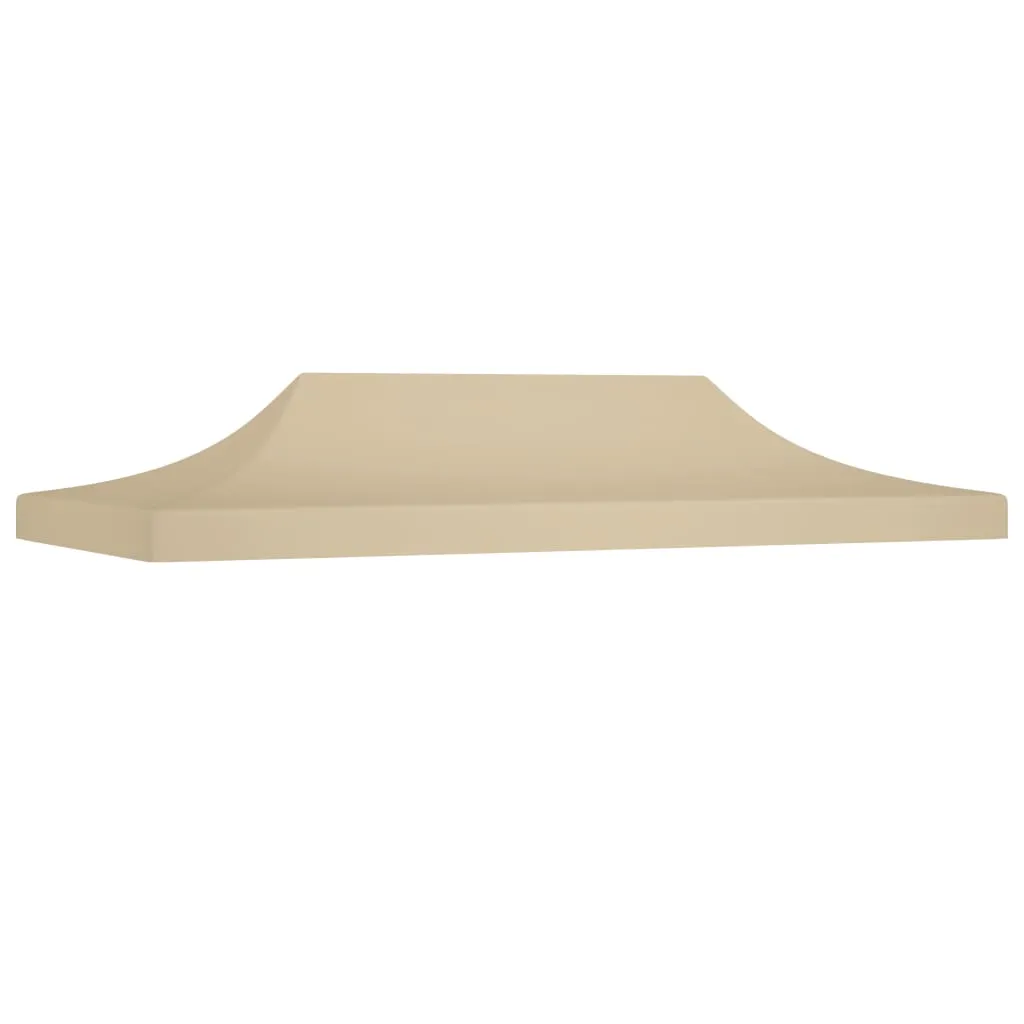 vidaXL Tetto per Tendone per Feste 6x3 m Beige 270 g/m²