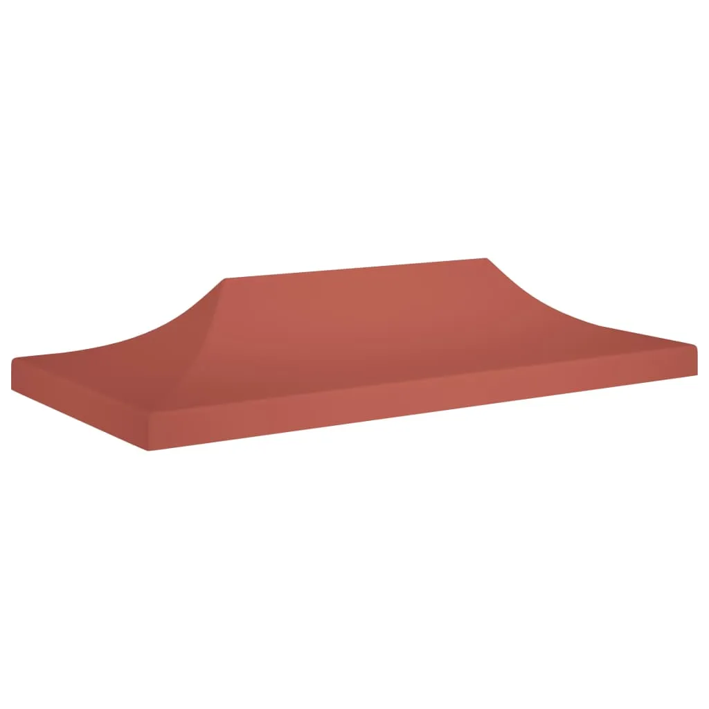 vidaXL Tetto per Tendone per Feste 6x3 m Terracotta 270 g/m²