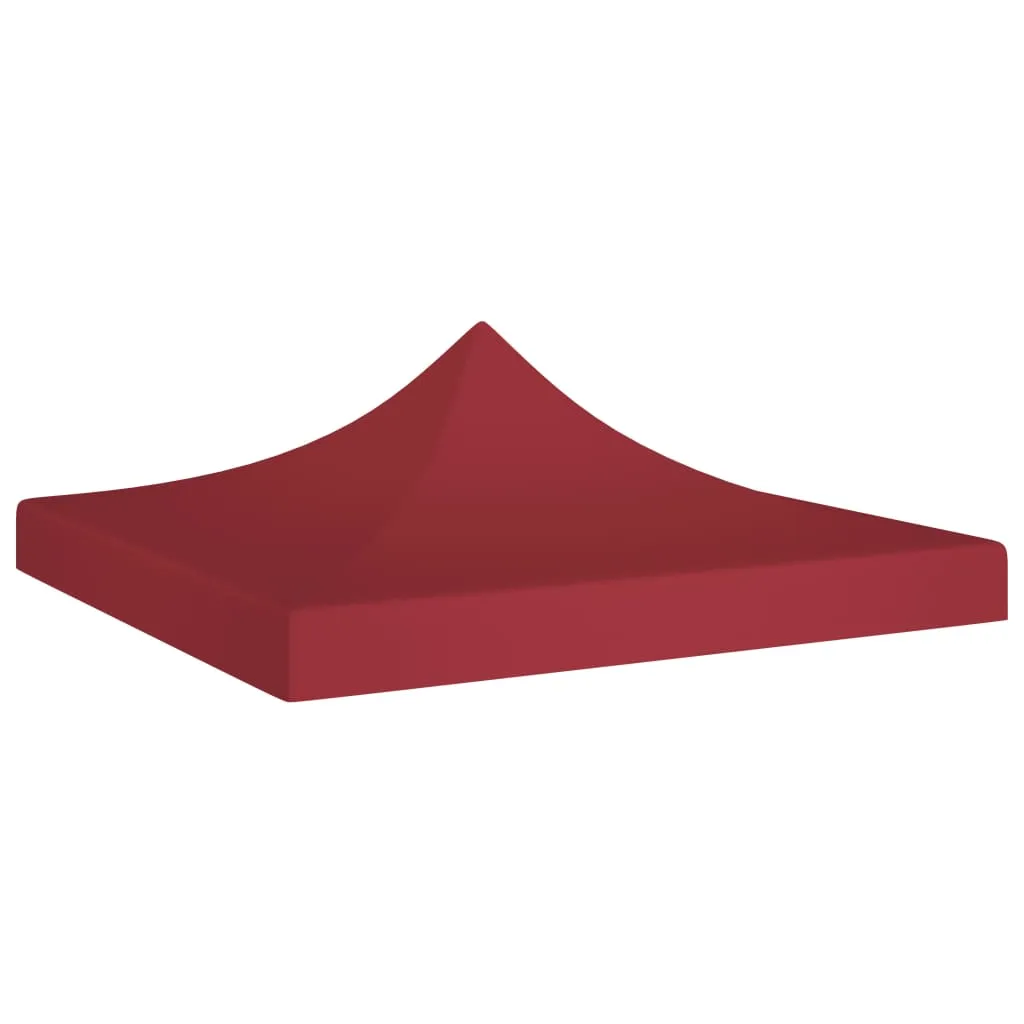 vidaXL Tetto per Tendone per Feste 2x2 m Rosso Borgogna 270 g/m²