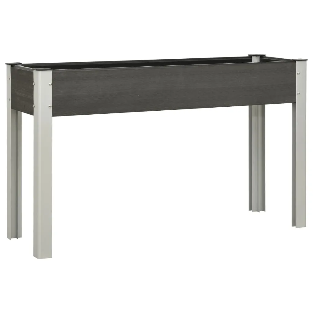 vidaXL Fioriera Rialzata da Giardino 125x40x75 cm in WPC Grigio