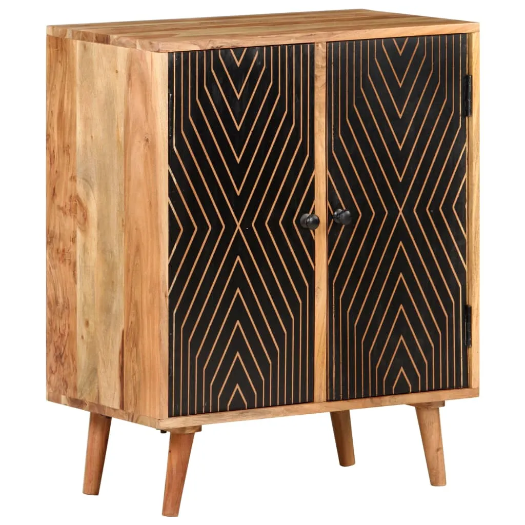 vidaXL Credenza 60x35x75 cm in Legno Massello di Acacia