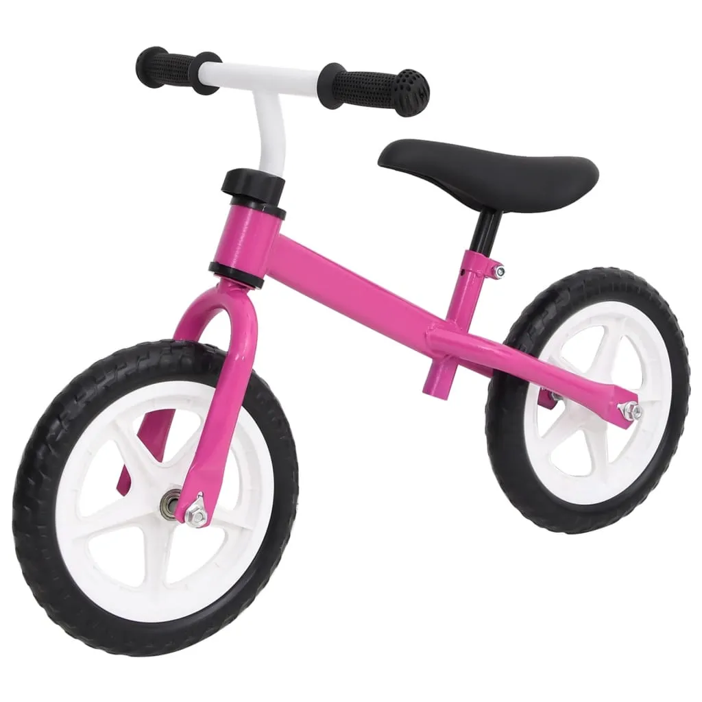 vidaXL Bicicletta Senza Pedali con Ruote da 9,5 Pollici Rosa