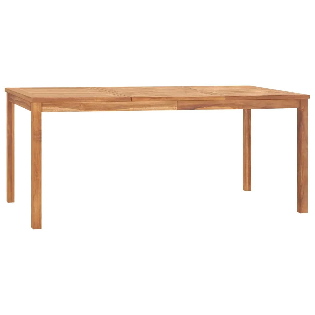 vidaXL Tavolo da Pranzo da Giardino 180x90x77 cm in Massello di Teak