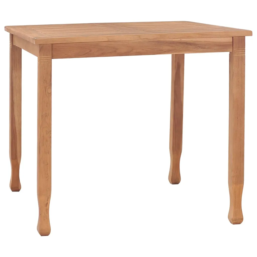 vidaXL Tavolo da Pranzo da Giardino 85x85x75 cm in Massello di Teak