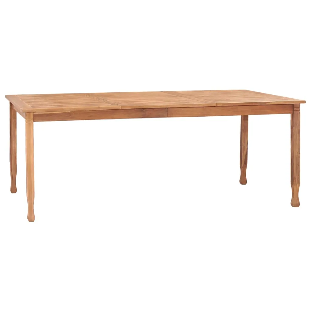 vidaXL Tavolo da Pranzo da Giardino 200x100x75 cm in Massello di Teak