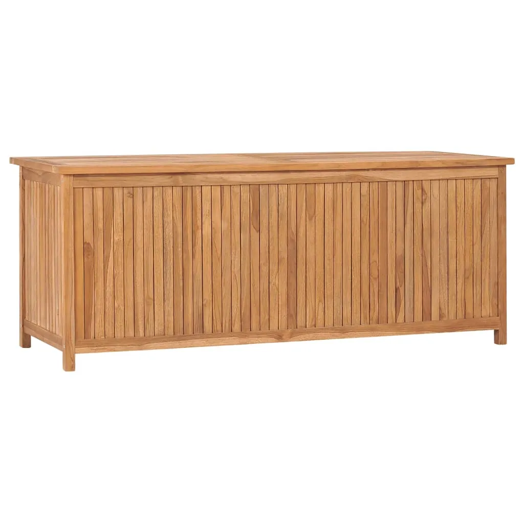 vidaXL Baule da Giardino 150x50x58 cm in Legno Massello di Teak