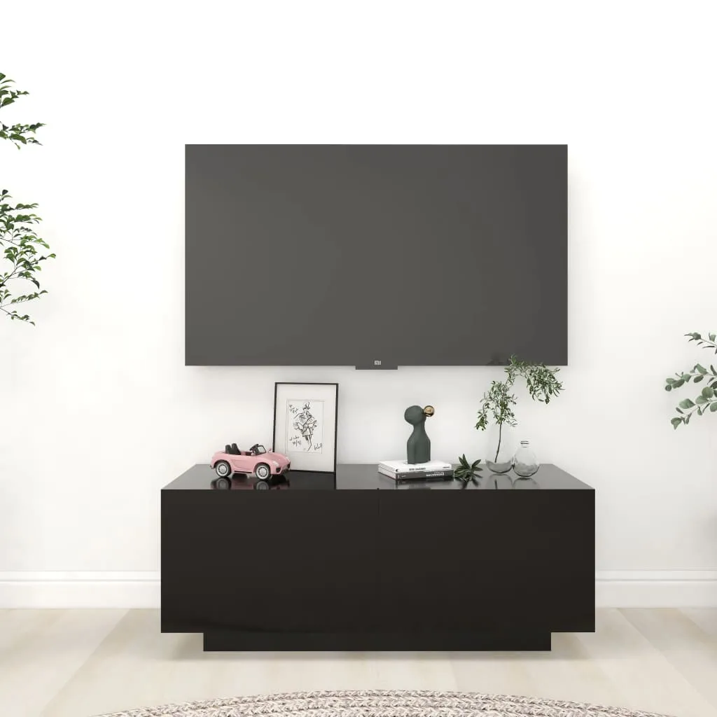 vidaXL Mobile Porta TV Nero 100x35x40 cm in Legno Multistrato