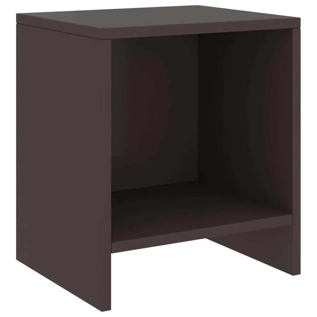 vidaXL Comodino Marrone Scuro 35x30x40 cm in Legno Massello di Pino