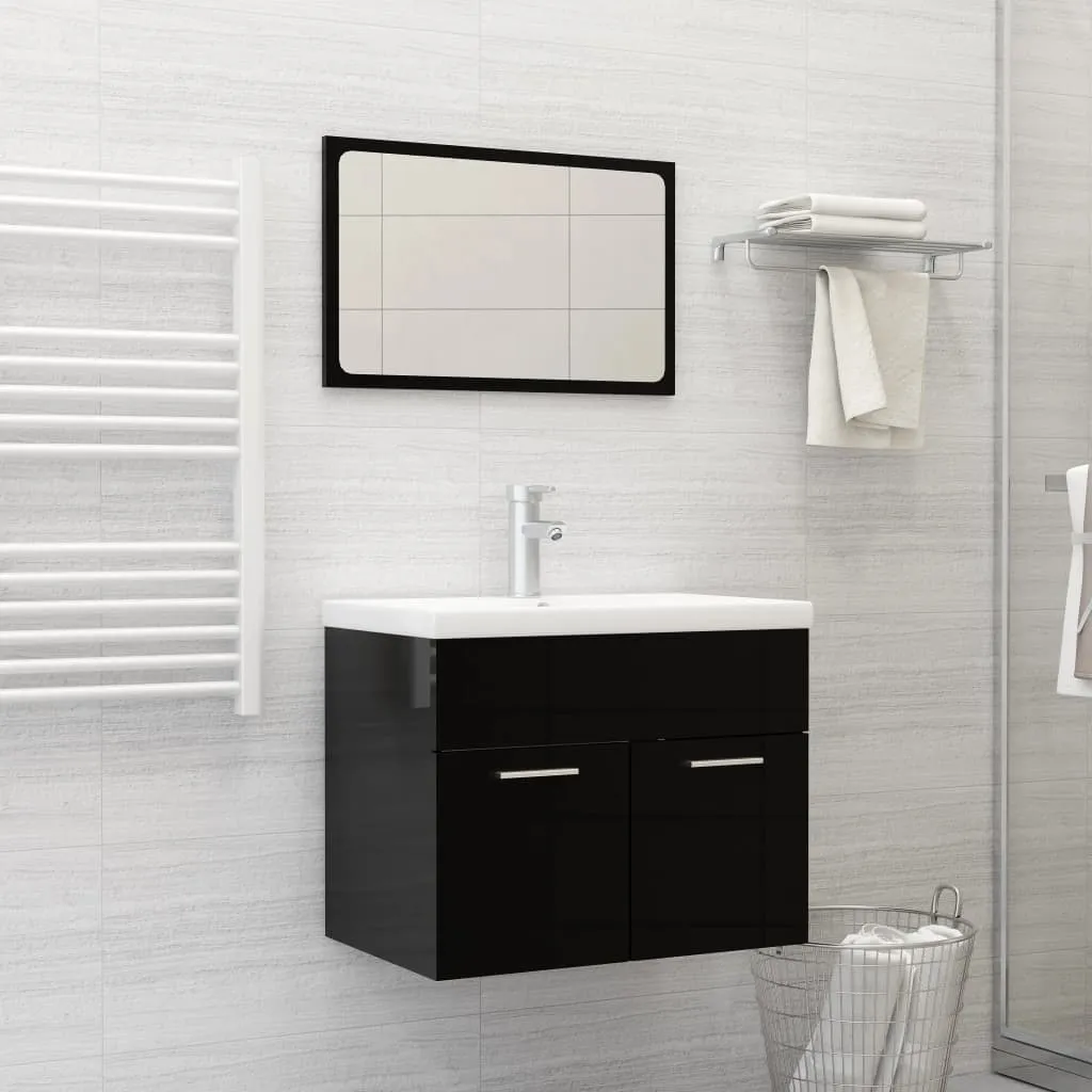 vidaXL Lavabo da Incasso con Rubinetto 61x39x18 cm in Ceramica Bianco