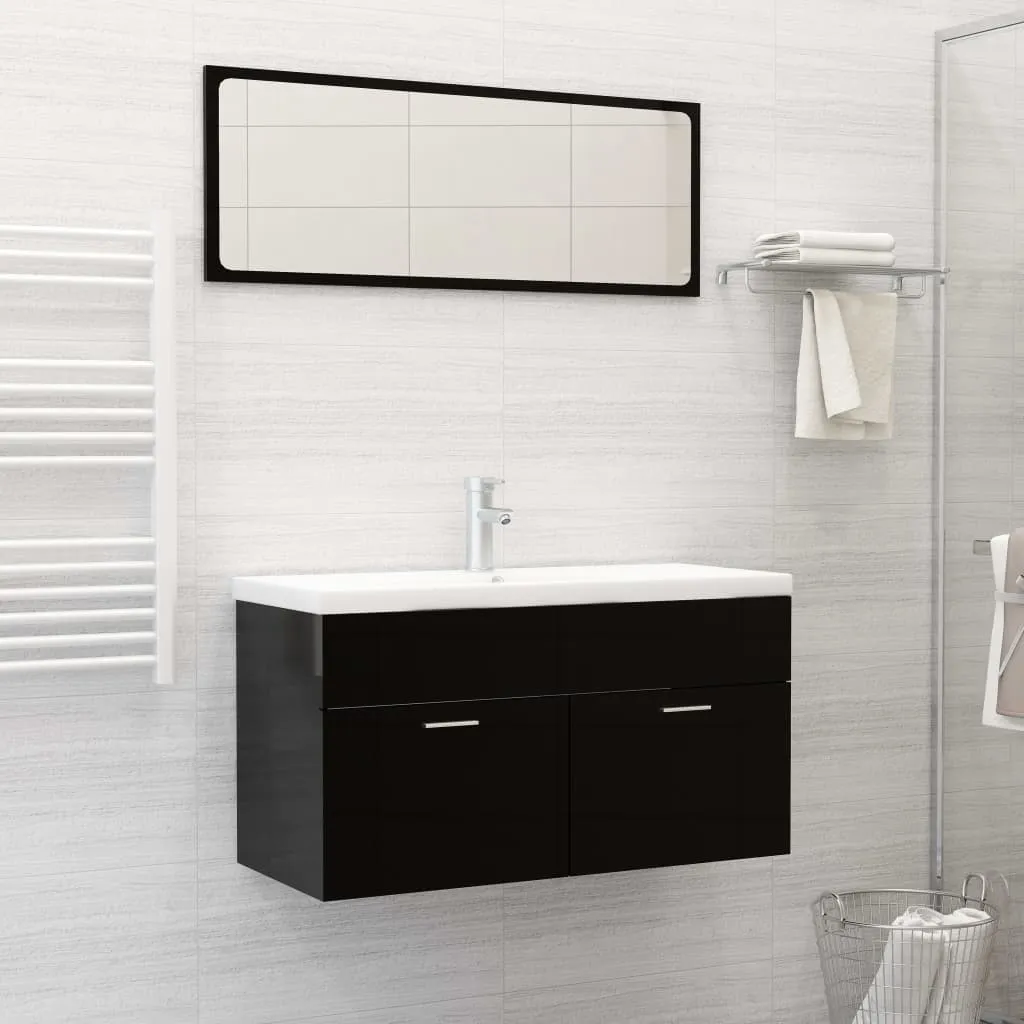 vidaXL Lavabo da Incasso con Rubinetto 91x39x18 cm in Ceramica Bianco