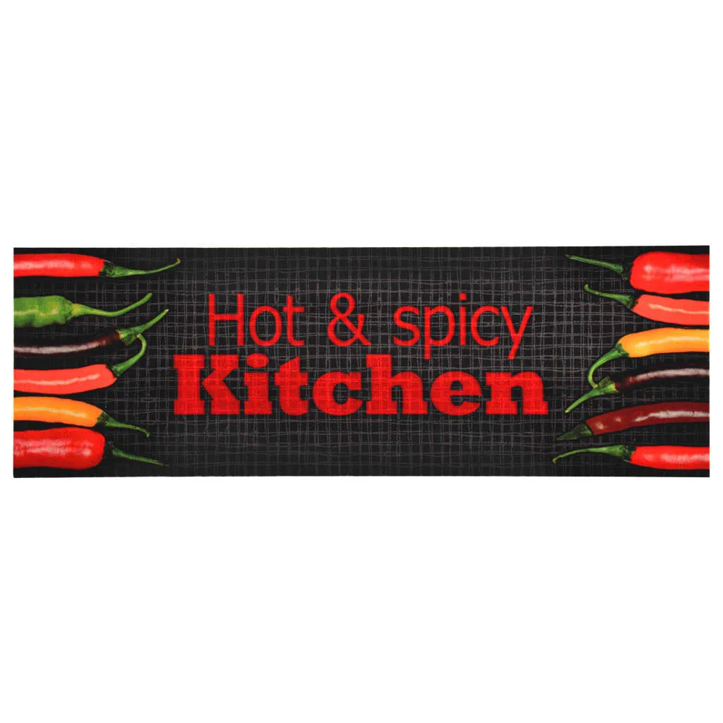 vidaXL Tappetino da Cucina Lavabile Hot & Spicy 60x300 cm