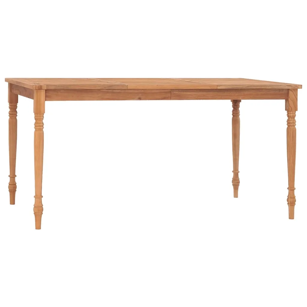 vidaXL Tavolo Batavia 150x90x75 cm in Massello di Teak