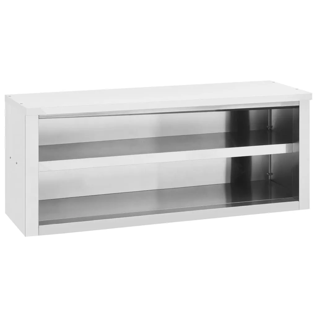 vidaXL Armadietto a Muro da Cucina 120x40x50cm in Acciaio Inossidabile