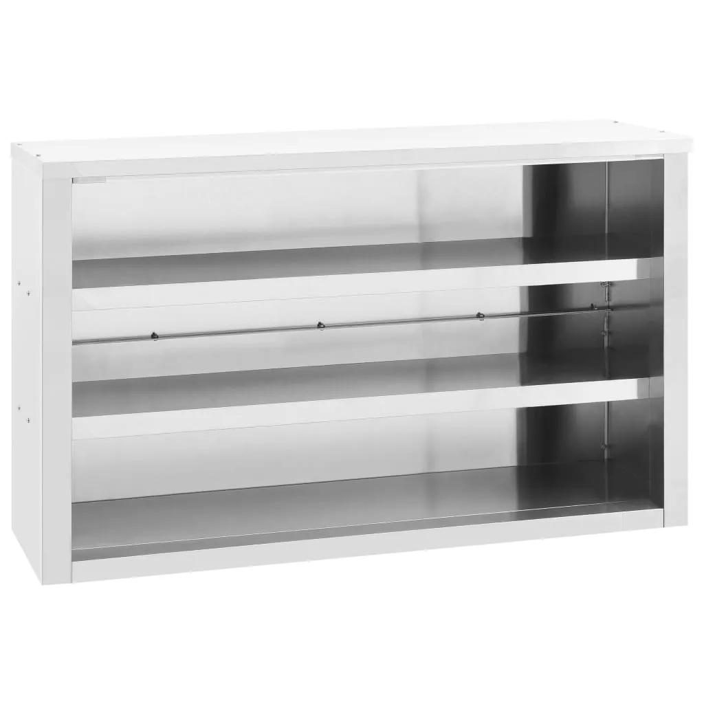 vidaXL Armadietto a Muro da Cucina 120x40x75cm in Acciaio Inossidabile