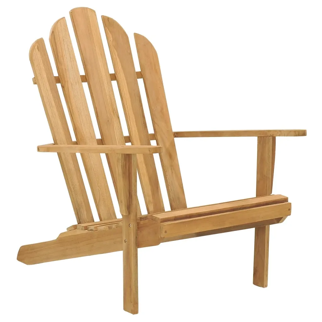 vidaXL Sedia Adirondack in Legno Massello di Teak