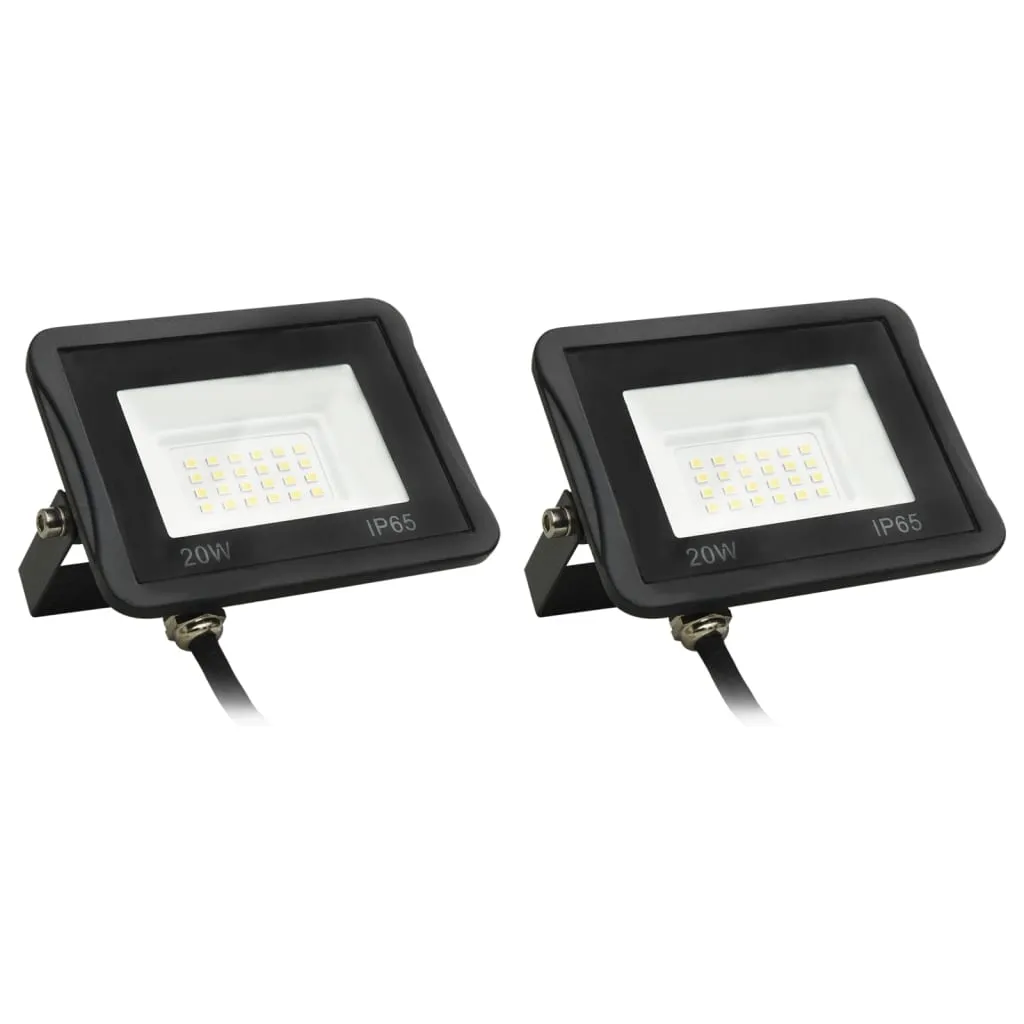 vidaXL Faretti a LED 2 pz 20 W Bianco Freddo