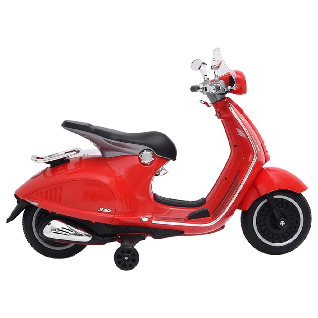 vidaXL Motocicletta Elettrica per Bambini Vespa GTS300 Rossa