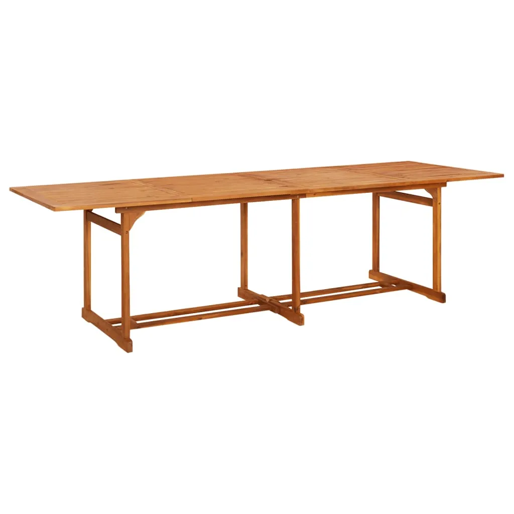 vidaXL Tavolo da Pranzo per Esterni 280x90x75cm Legno Massello Acacia