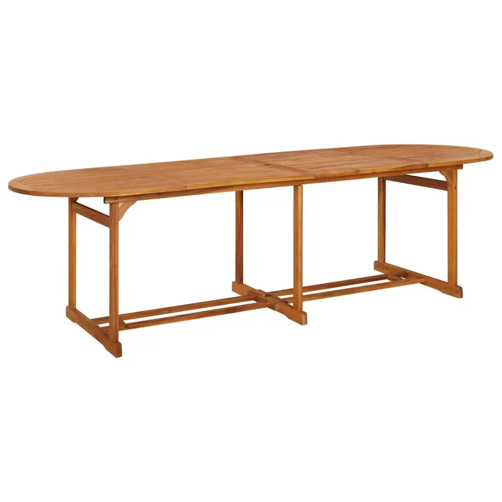 Tavolo da Pranzo per Esterni 280x90x75cm Legno Massello Acacia